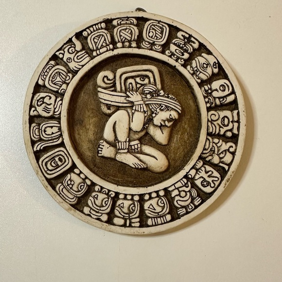 Mayan Calendar Intricate Brown and Cream Calendar Wall Art - Picture 1 of 4